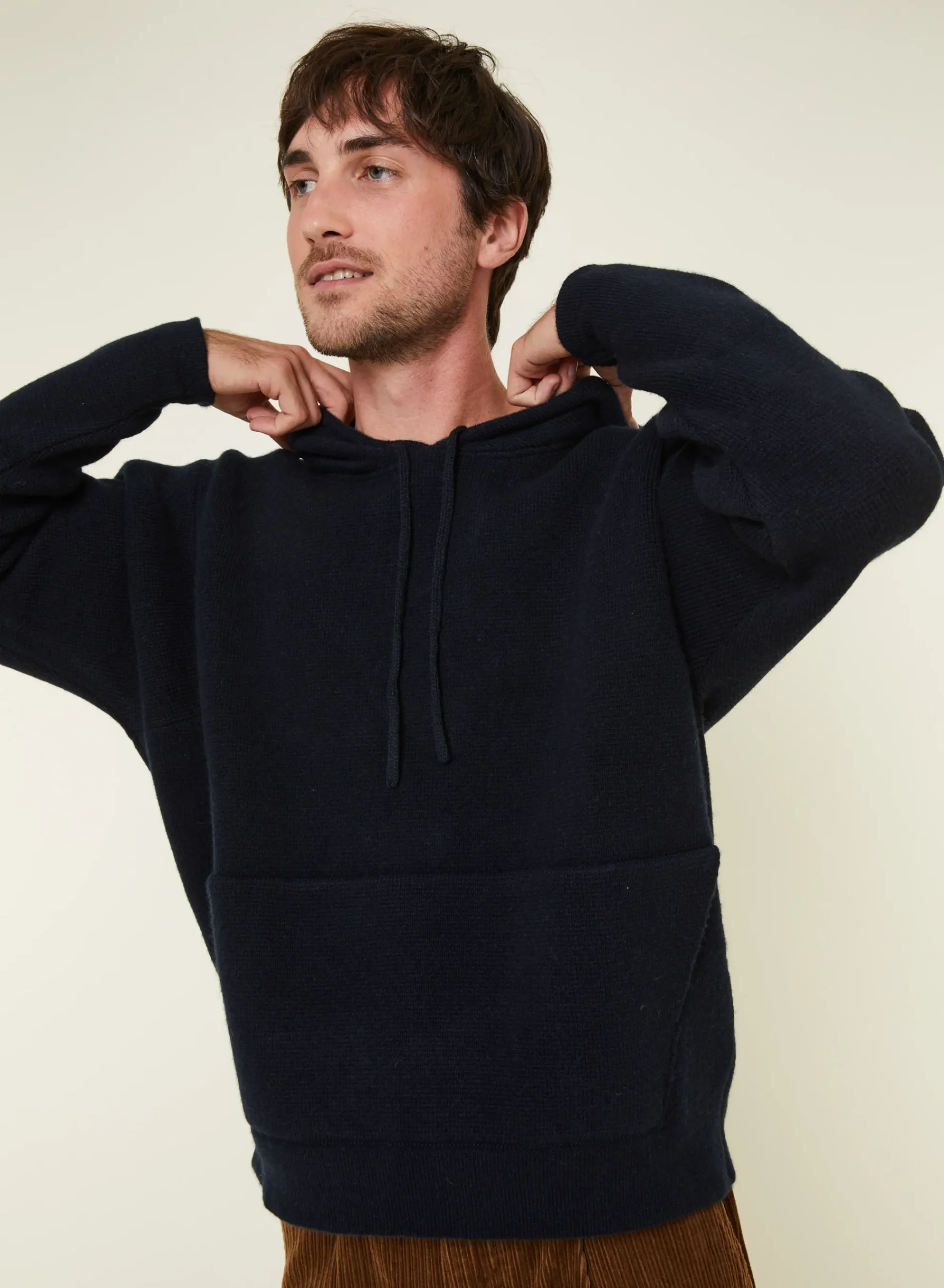 Maison Montagut Hoodie Avec Poches En Laine Et Cachemire - Fabio>Homme Pulls