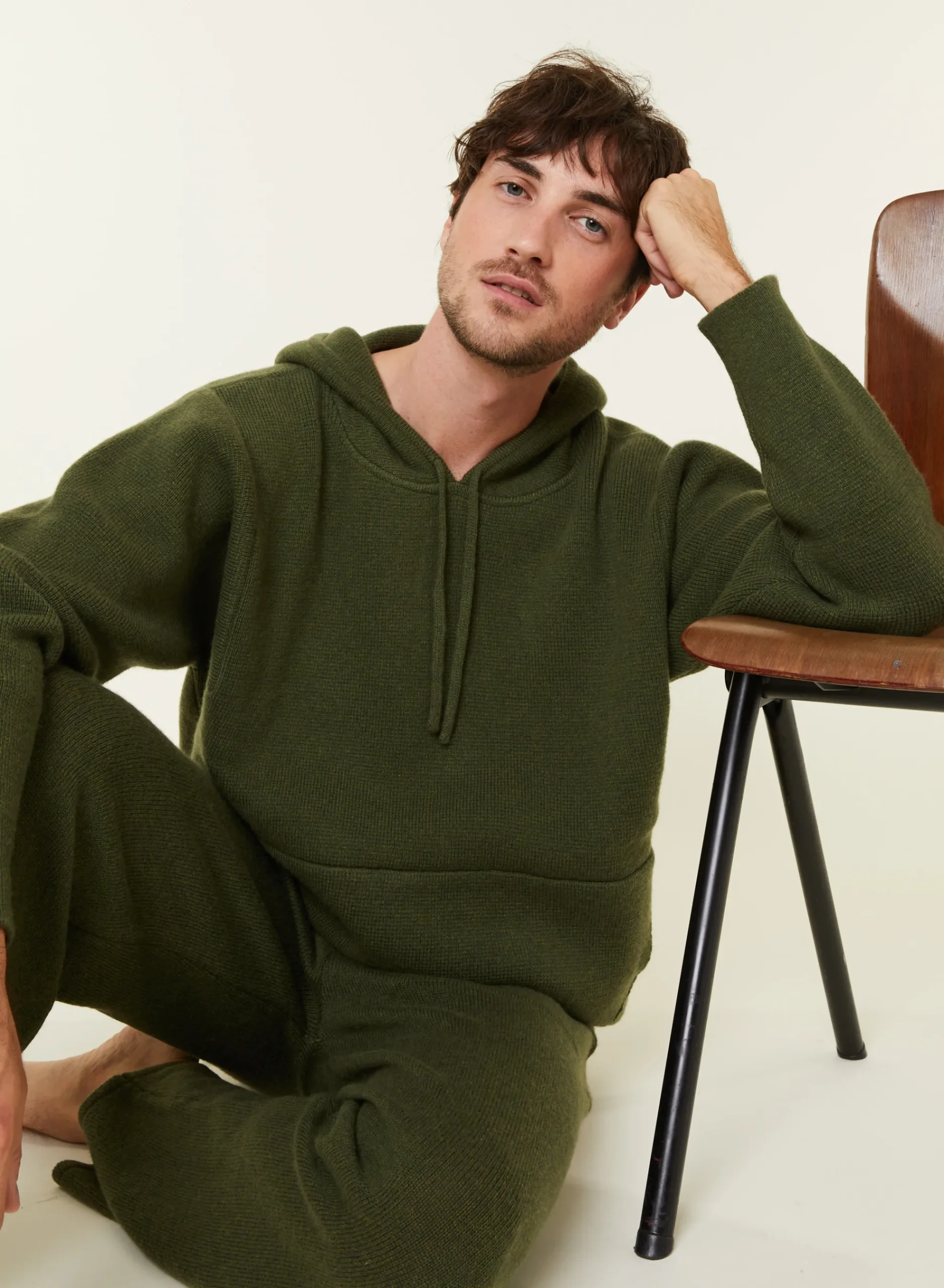 Maison Montagut Hoodie Avec Poches En Laine Et Cachemire - Fabio>Homme Pulls