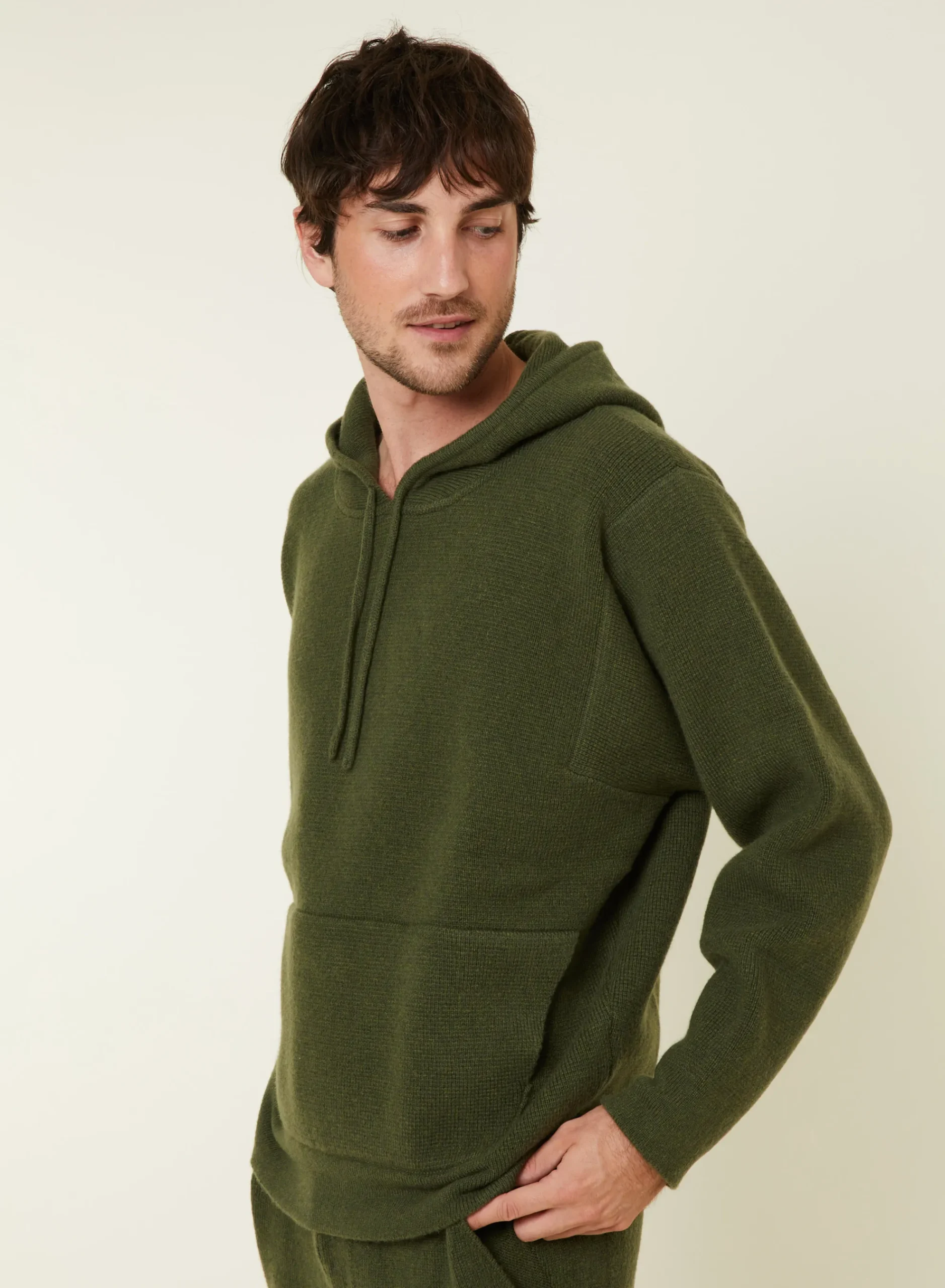 Maison Montagut Hoodie Avec Poches En Laine Et Cachemire - Fabio>Homme Pulls