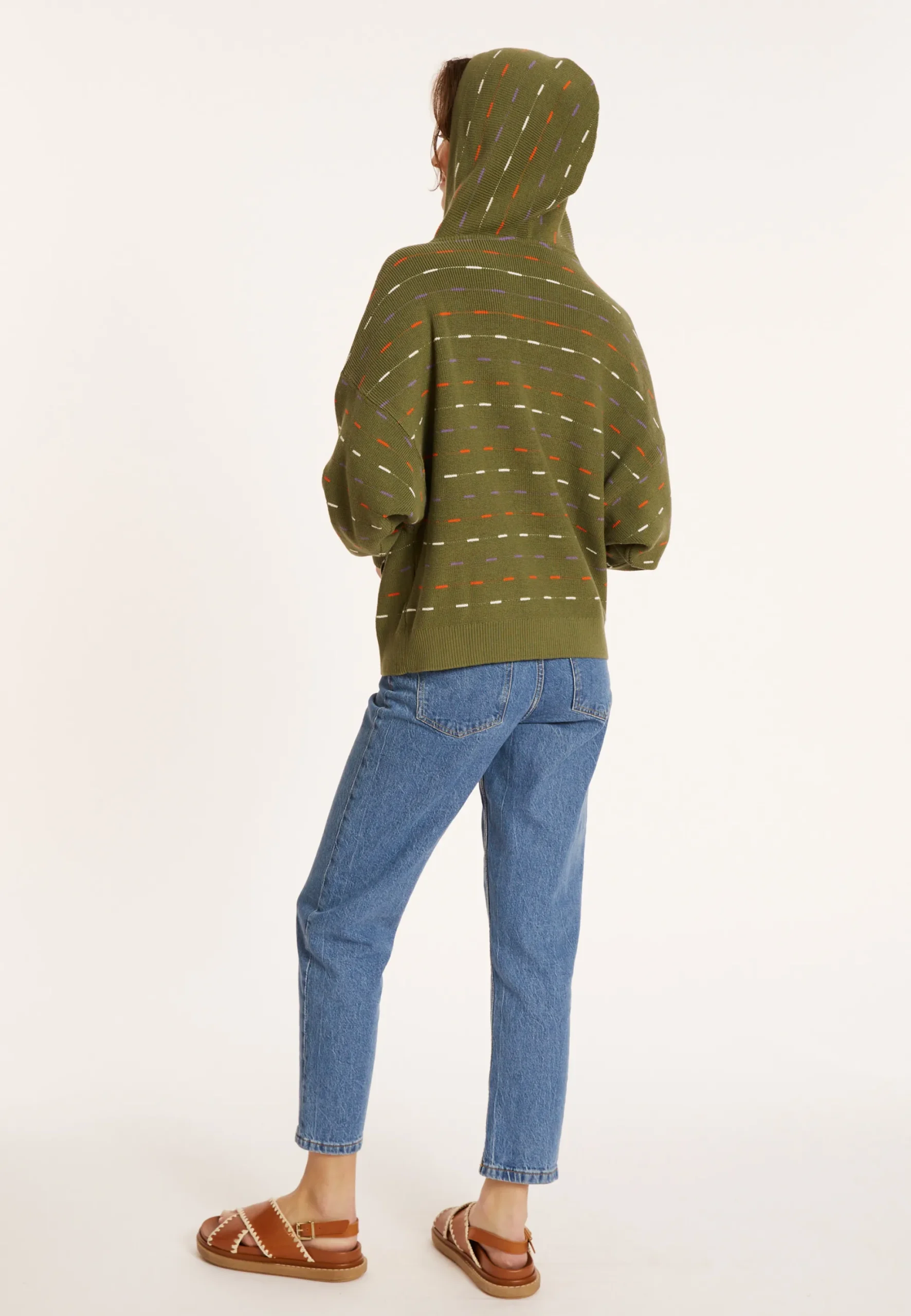 Maison Montagut Hoodie En Coton Bio Col Tunisien - Melanie>Femme Pulls