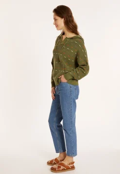 Maison Montagut Hoodie En Coton Bio Col Tunisien - Melanie><noscript><img width=