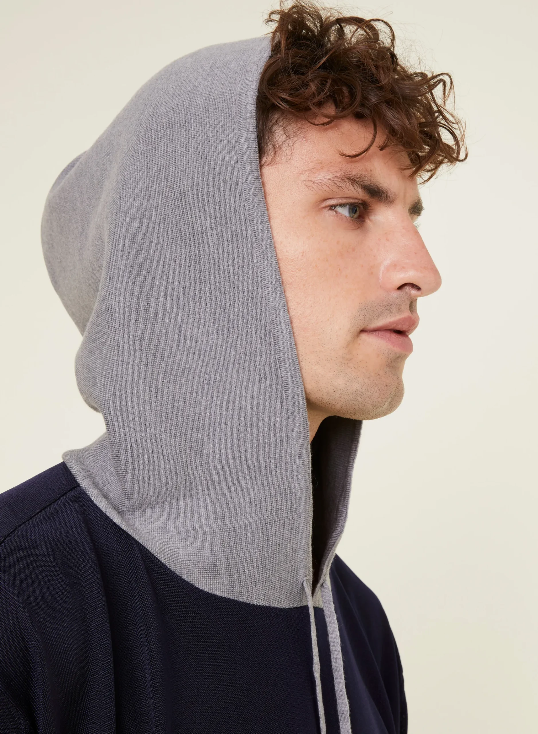 Maison Montagut Hoodie Fil Lumiere Et Merinos - Flavien>Homme Fil Lumiere Pour Lui