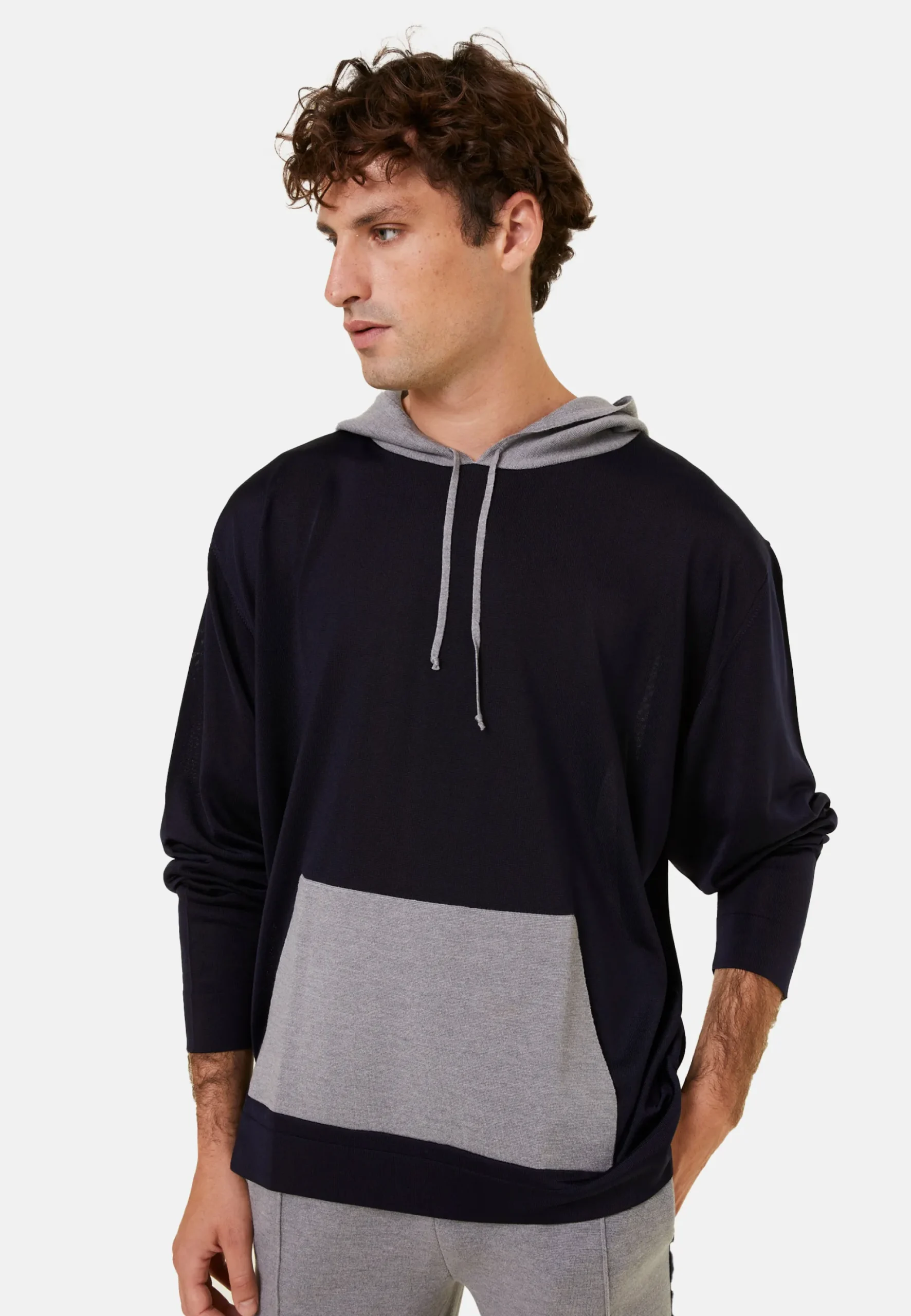 Maison Montagut Hoodie Fil Lumiere Et Merinos - Flavien>Homme Fil Lumiere Pour Lui
