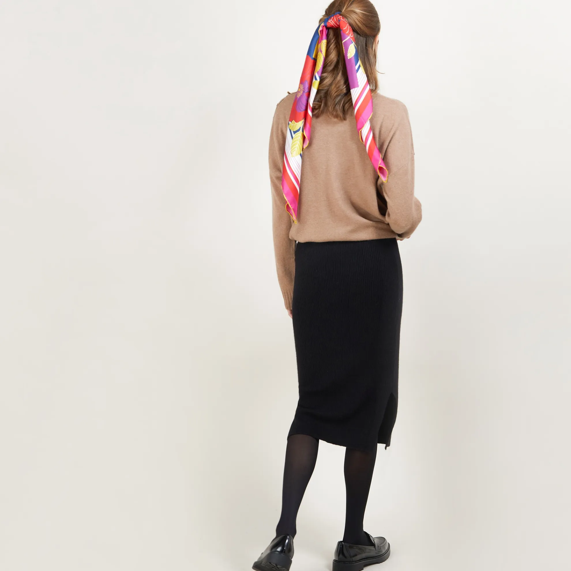 Maison Montagut Jupe Droite A Fentes En Cachemire - Grenade>Femme Jupes