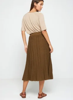 Maison Montagut Jupe Longue En Coton Bio - Sixtine><noscript><img width=