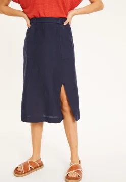 Maison Montagut Jupe Longue En Lin A Poches - Valentine><noscript><img width=