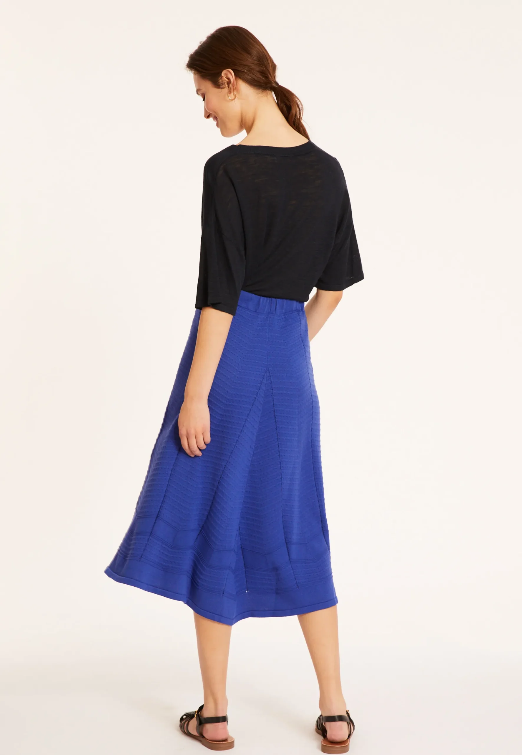 Maison Montagut Jupe Longue Evasee En Coton - Meredith>Femme Jupes