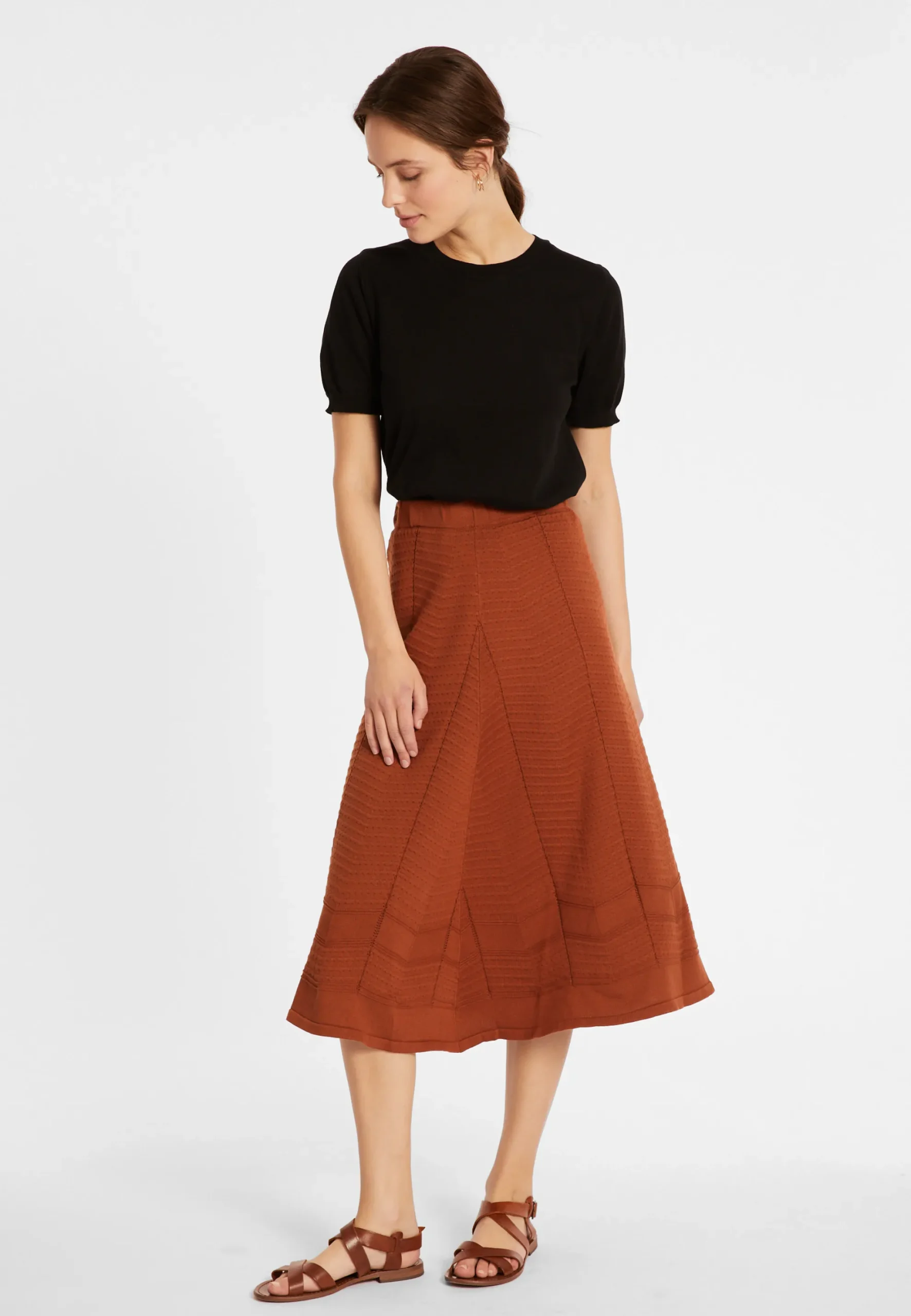 Maison Montagut Jupe Longue Evasee En Coton - Meredith>Femme Jupes