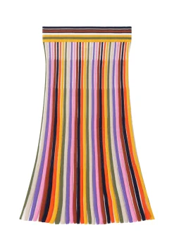 Maison Montagut Jupe Plissee En Coton Bio - Merle>Femme Jupes