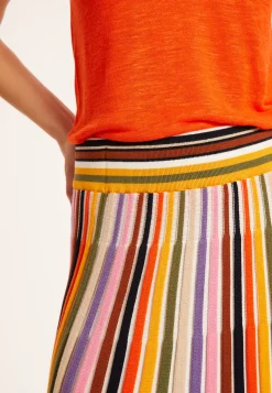 Maison Montagut Jupe Plissee En Coton Bio - Merle><noscript><img width=