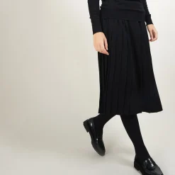 Maison Montagut Jupe Plissee En Laine - Faustina><noscript><img width=