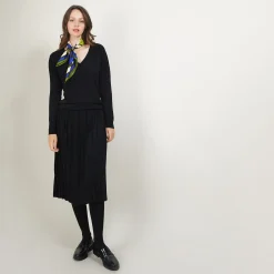 Maison Montagut Jupe Plissee En Laine - Faustina><noscript><img width=