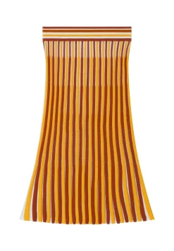 Maison Montagut Jupe Plissee Tricolore En Coton Bio - Merveille>Femme Jupes