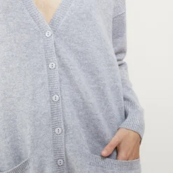 Maison Montagut Long Cardigan A Poches En Cachemire - Blush><noscript><img width=