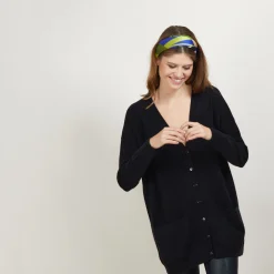 Maison Montagut Long Cardigan A Poches En Cachemire - Blush><noscript><img width=