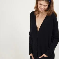 Maison Montagut Long Cardigan A Poches En Cachemire - Blush><noscript><img width=