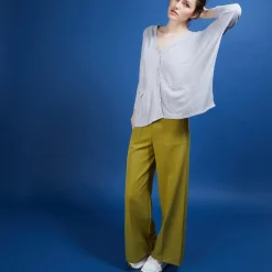 Maison Montagut Long Gilet En Lin - Ballon><noscript><img width=