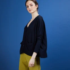 Maison Montagut Long Gilet En Lin - Ballon><noscript><img width=