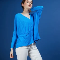 Maison Montagut Long Gilet En Lin - Ballon><noscript><img width=