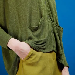 Maison Montagut Long Gilet En Lin - Ballon><noscript><img width=