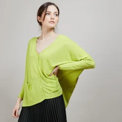 Maison Montagut Long Gilet En Lin - Ballon><noscript><img width=