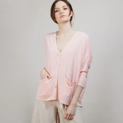 Maison Montagut Long Gilet En Lin - Ballon><noscript><img width=