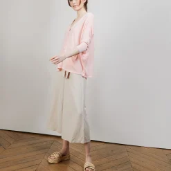 Maison Montagut Long Gilet En Lin - Ballon><noscript><img width=