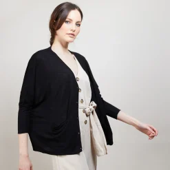 Maison Montagut Long Gilet En Lin - Ballon><noscript><img width=