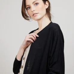 Maison Montagut Long Gilet En Lin - Ballon><noscript><img width=