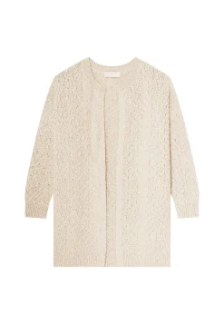 Maison Montagut Long Gilet Ouvert En Coton Et Lin - Polenia><noscript><img width=