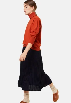 Maison Montagut Longue Jupe Fluide En Laine Merinos - Caeline><noscript><img width=