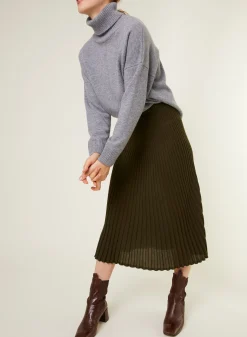 Maison Montagut Longue Jupe Fluide En Laine Merinos - Caeline><noscript><img width=