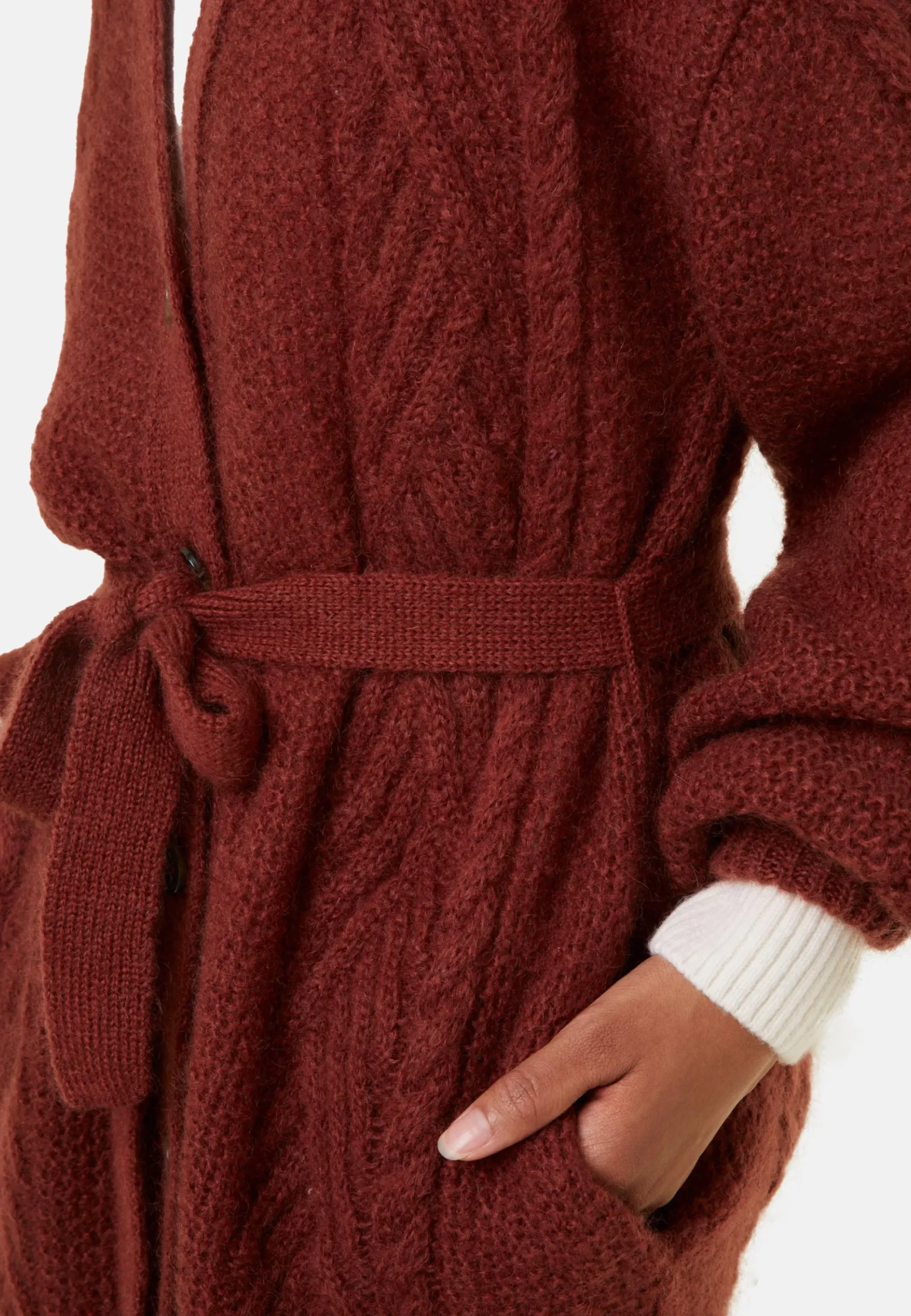 Maison Montagut Manteau Boutonne En Mohair Manches Ballon - Galilee>Femme Vestes Et Gilets