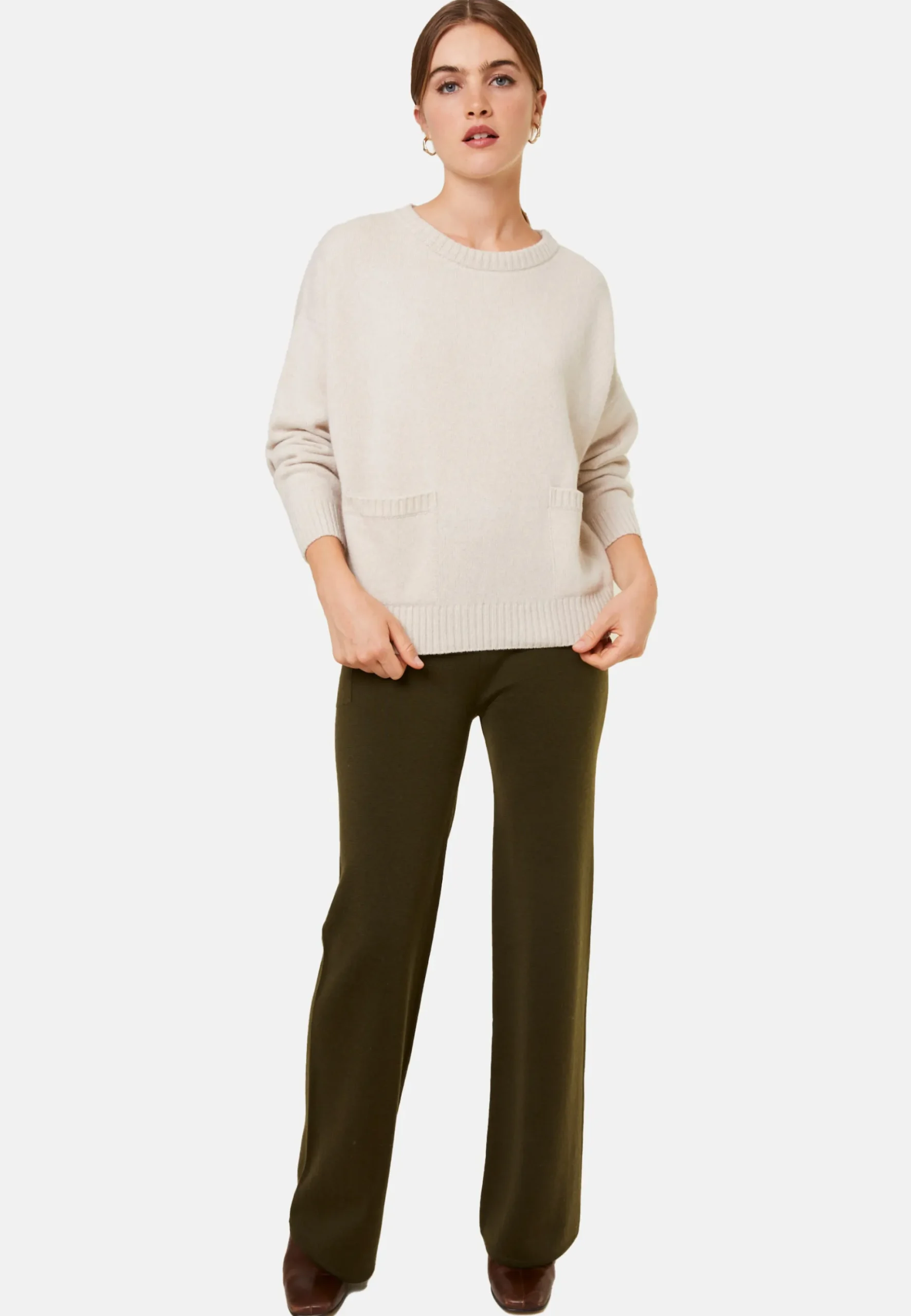 Maison Montagut Pantalon A Poches En Laine Merinos - Gaetane>Femme Pantalons