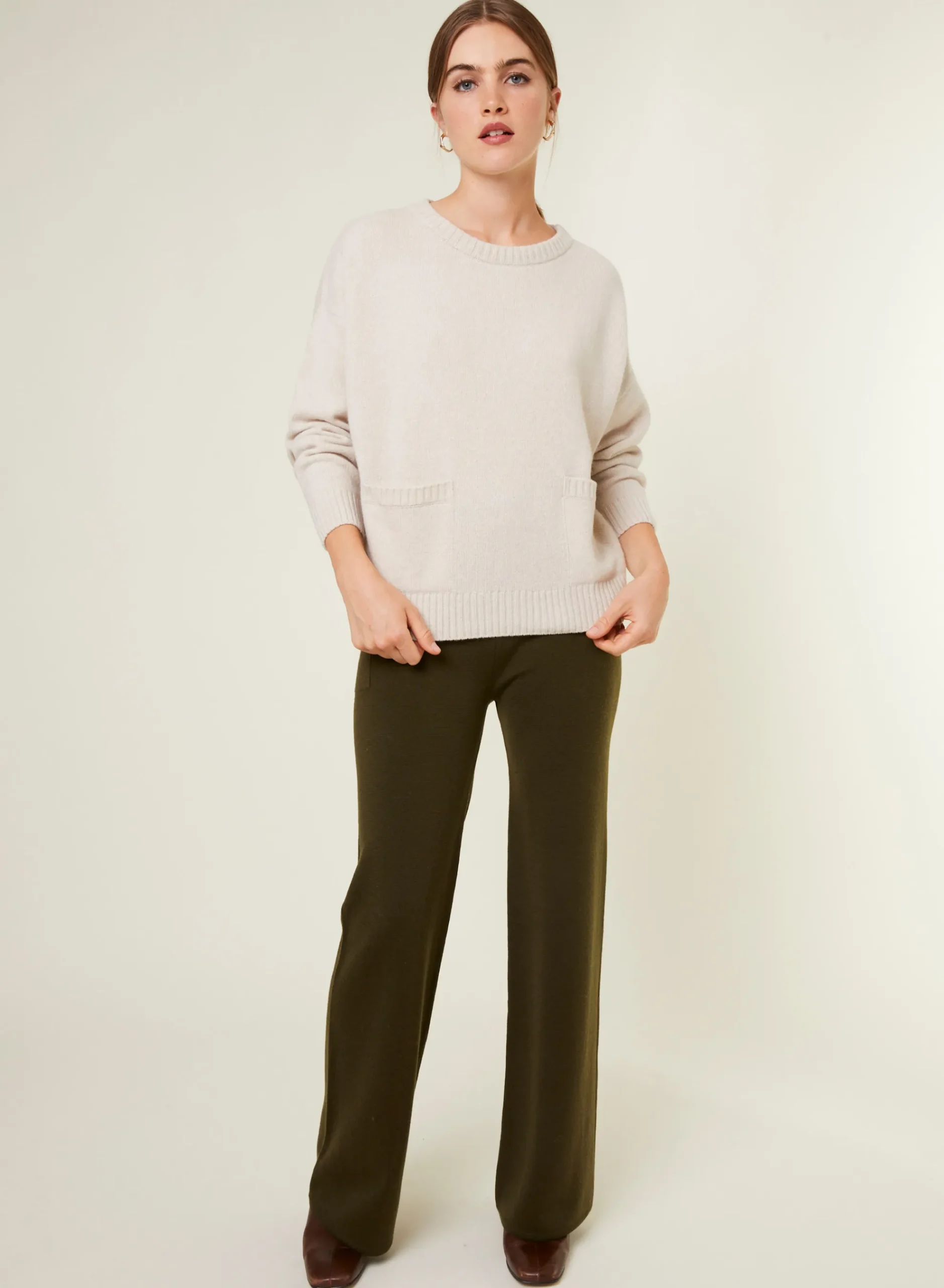 Maison Montagut Pantalon A Poches En Laine Merinos - Gaetane>Femme Pantalons