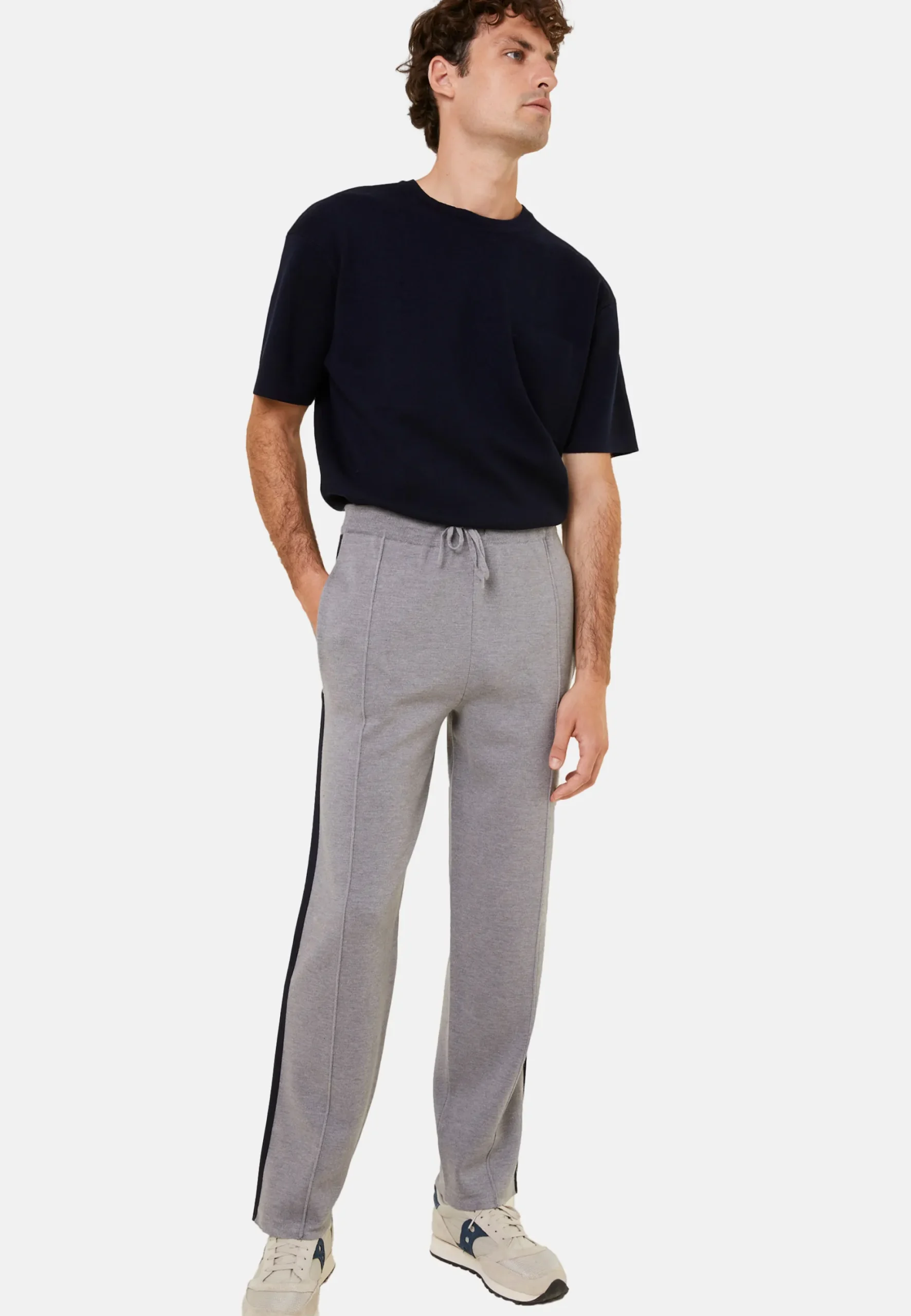 Maison Montagut Pantalon A Poches En Laine Merinos Et Fil Lumiere - Franck>Homme Shorts Et Pantalons