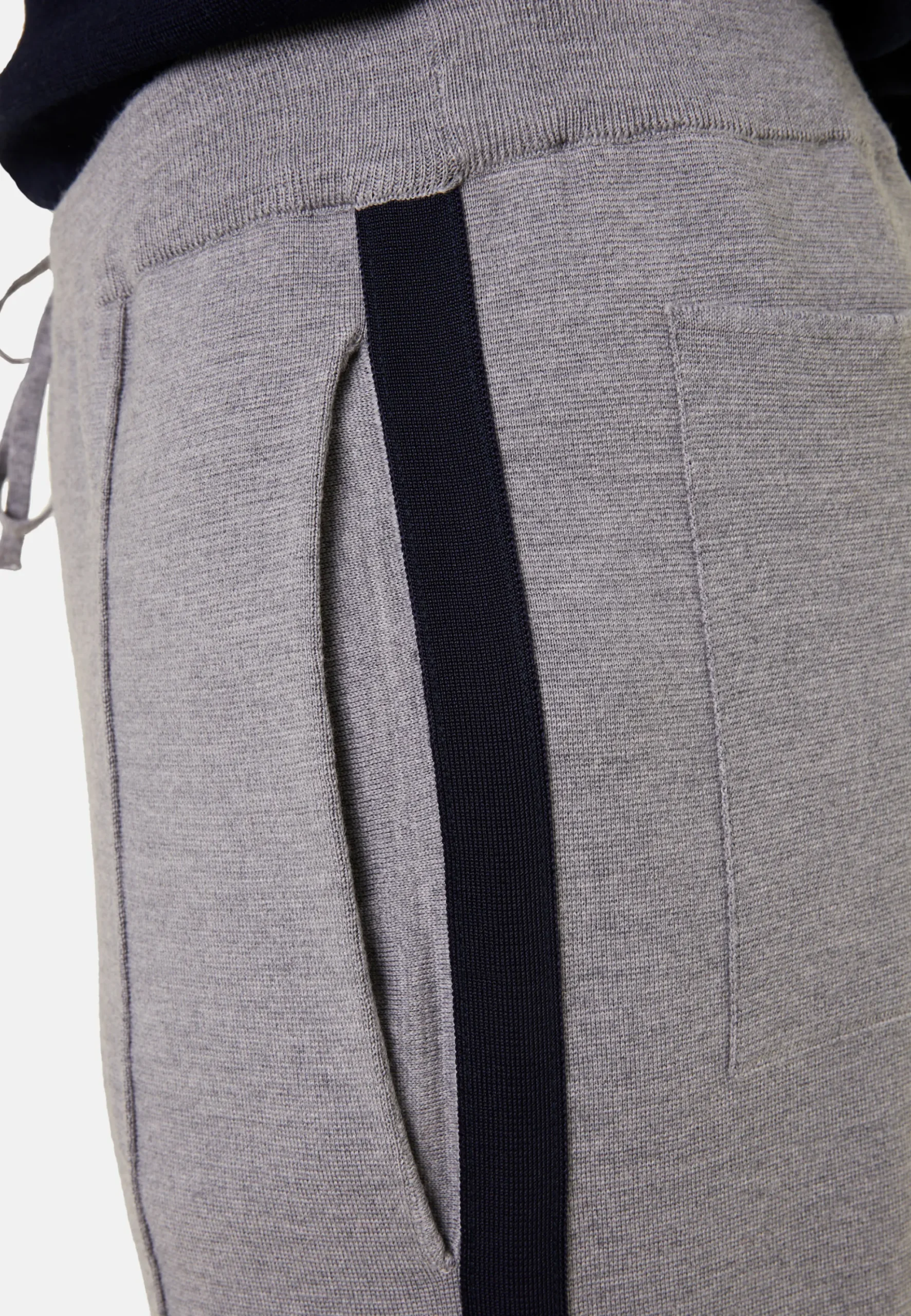 Maison Montagut Pantalon A Poches En Laine Merinos Et Fil Lumiere - Franck>Homme Shorts Et Pantalons