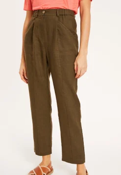 Maison Montagut Pantalon A Poches En Lin - Victoire><noscript><img width=