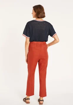 Maison Montagut Pantalon A Poches En Lin - Victoire><noscript><img width=