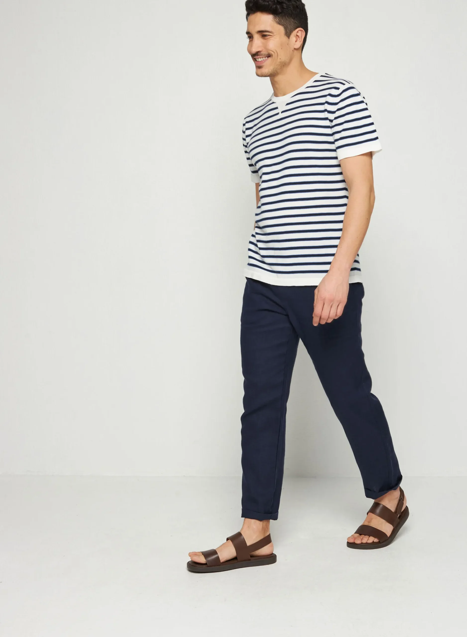 Maison Montagut Pantalon Casual En Lin - Rolland>Homme Shorts Et Pantalons