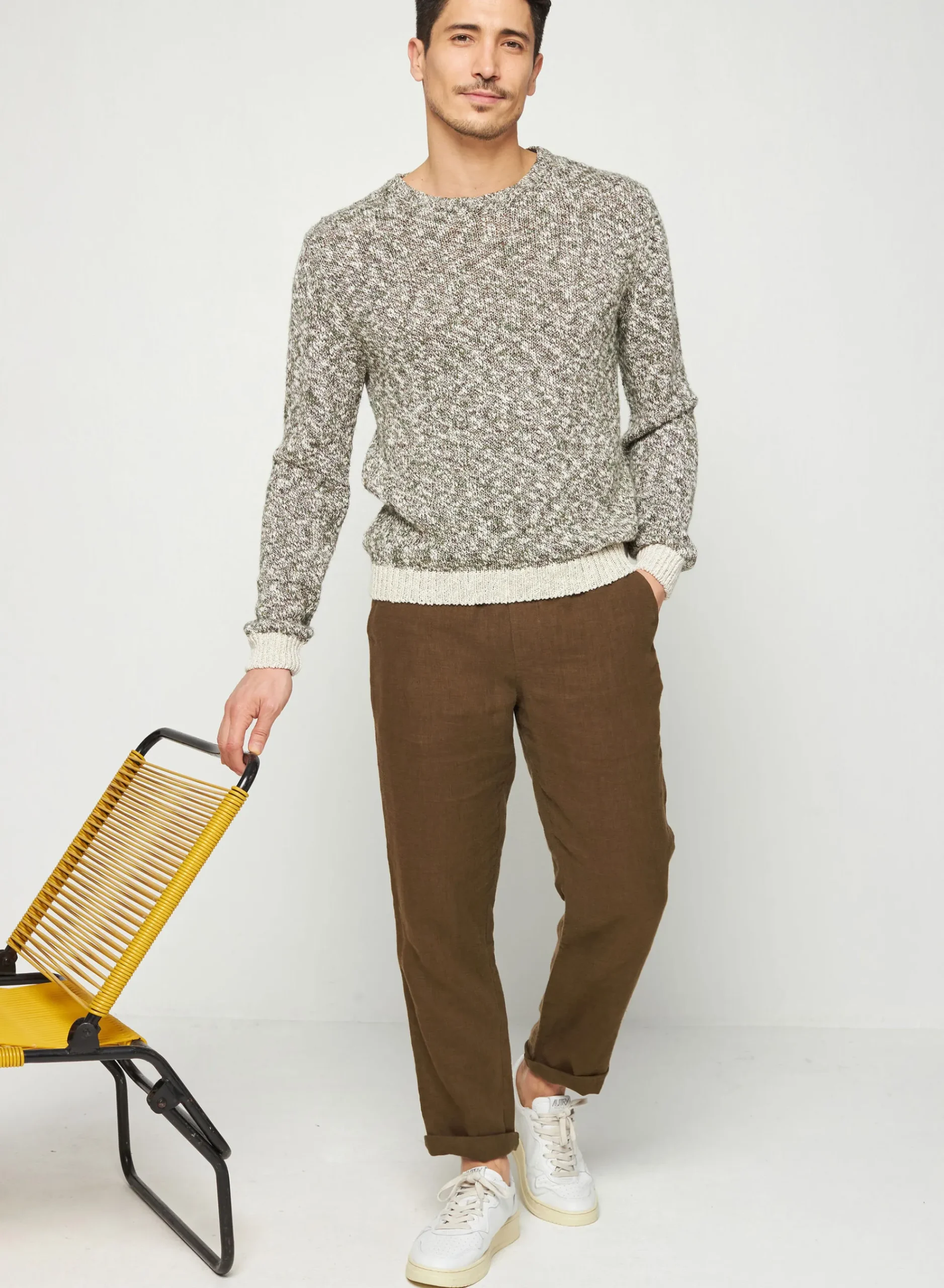 Maison Montagut Pantalon Casual En Lin - Rolland>Homme Shorts Et Pantalons