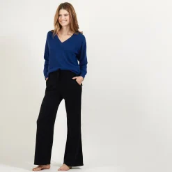 Maison Montagut Pantalon Droit En Cachemire Et Laine Melange - Gessy><noscript><img width=