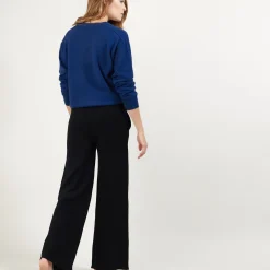 Maison Montagut Pantalon Droit En Cachemire Et Laine Melange - Gessy><noscript><img width=