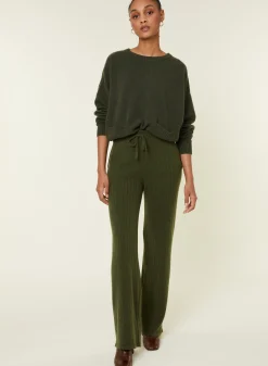 Maison Montagut Pantalon Fluide En Laine Et Cachemire - Galya><noscript><img width=