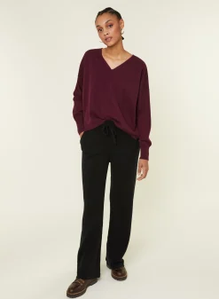 Maison Montagut Pantalon Fluide En Laine Et Cachemire - Galya><noscript><img width=