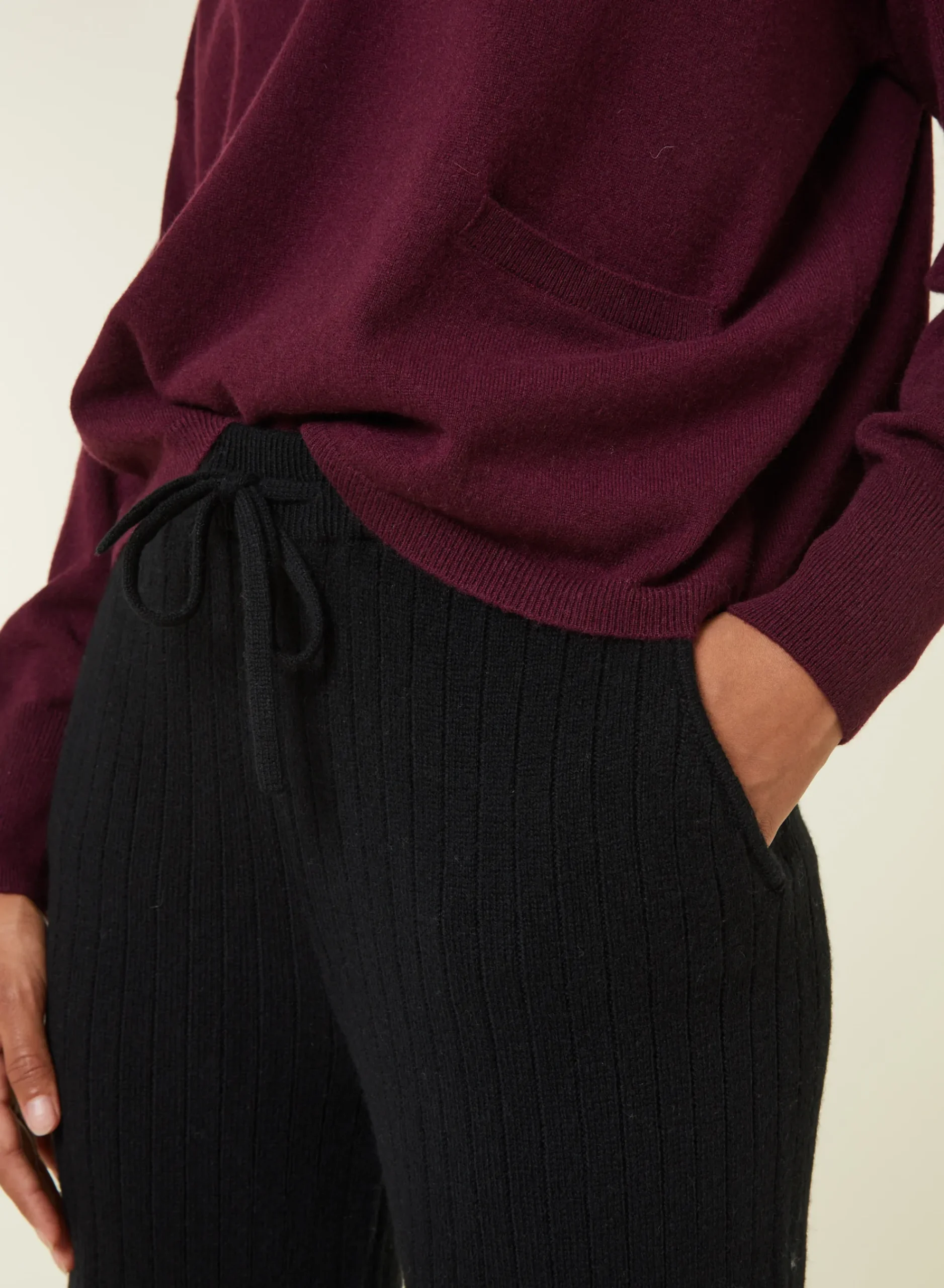 Maison Montagut Pantalon Fluide En Laine Et Cachemire - Galya>Femme Pantalons