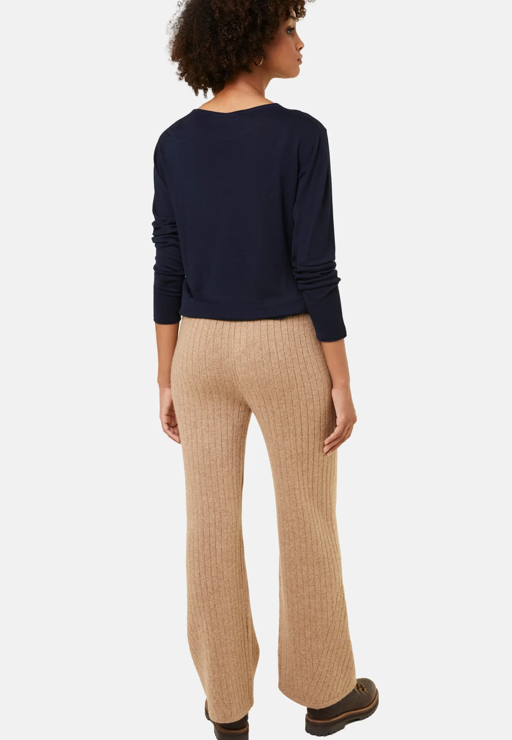 Maison Montagut Pantalon Fluide En Laine Et Cachemire - Galya>Femme Pantalons