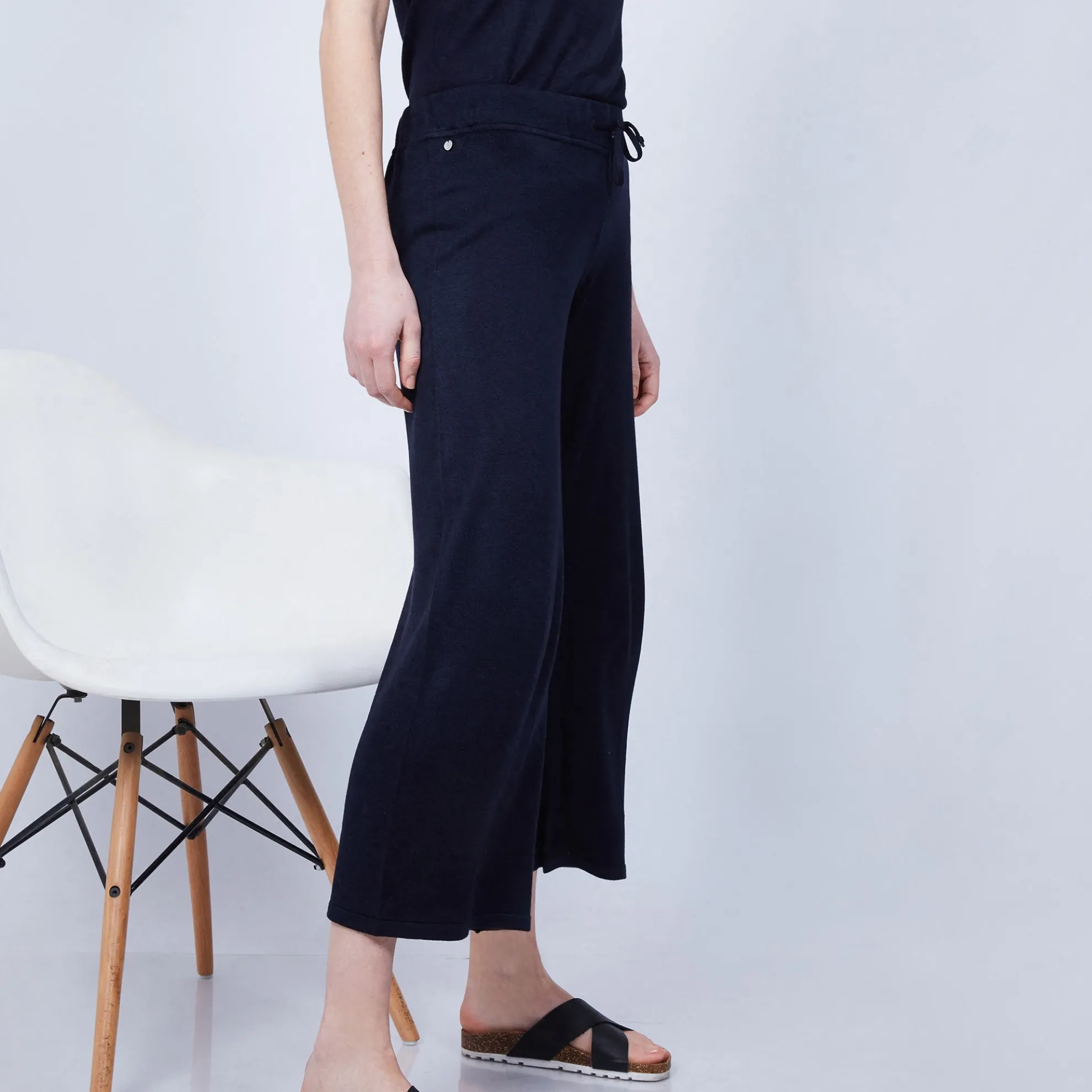 Maison Montagut Pantalon Large En Bambou Cachemire - Hammam>Femme Pantalons