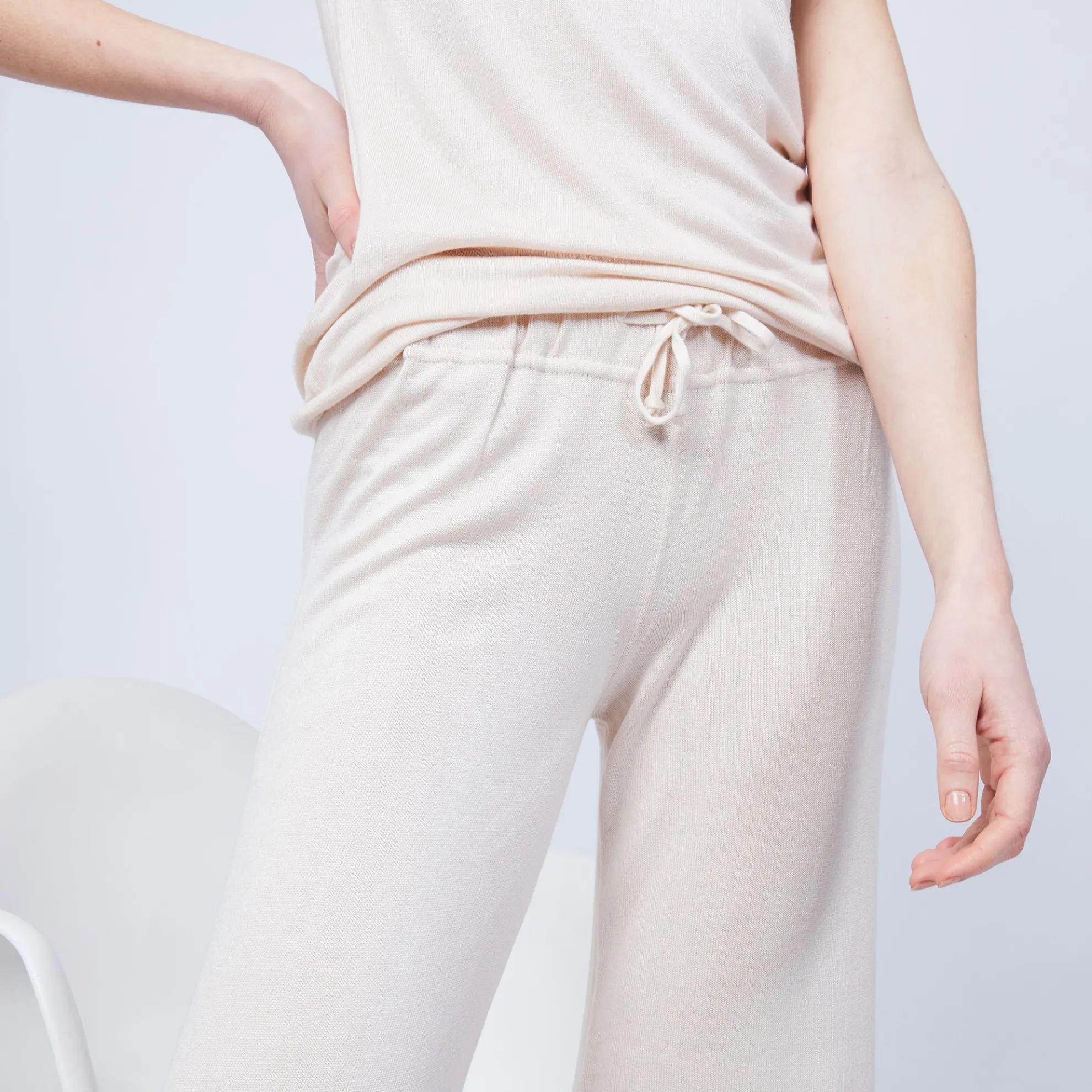 Maison Montagut Pantalon Large En Bambou Cachemire - Hammam>Femme Pantalons