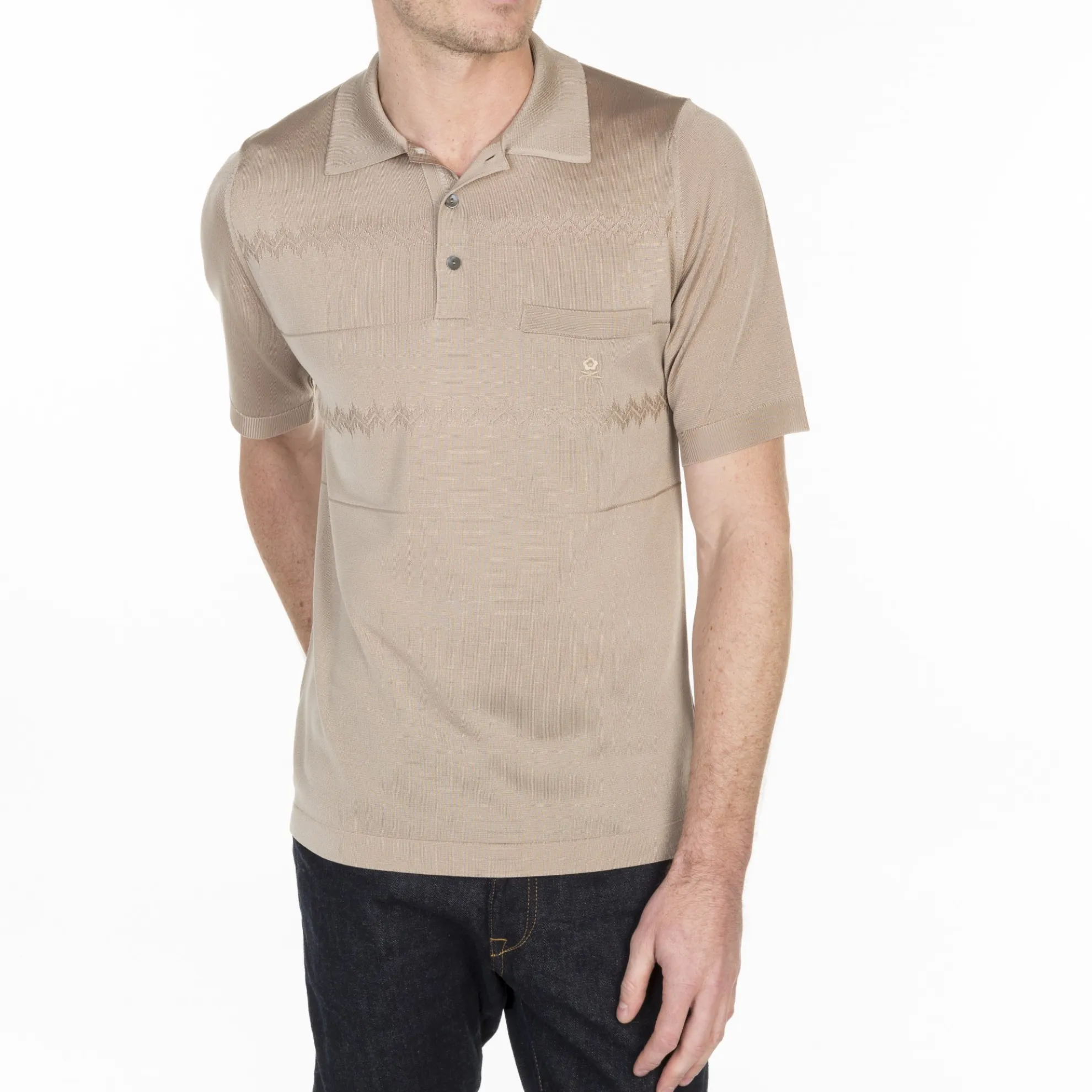 Maison Montagut Polo A Rayures En Fil Lumiere Louenne>Homme Fil Lumiere Pour Lui